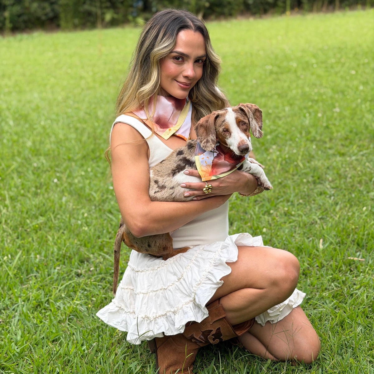 Pañoleta seda para humano | Vacas