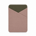Tarjetero cuero vegano | Oliva & Taupe